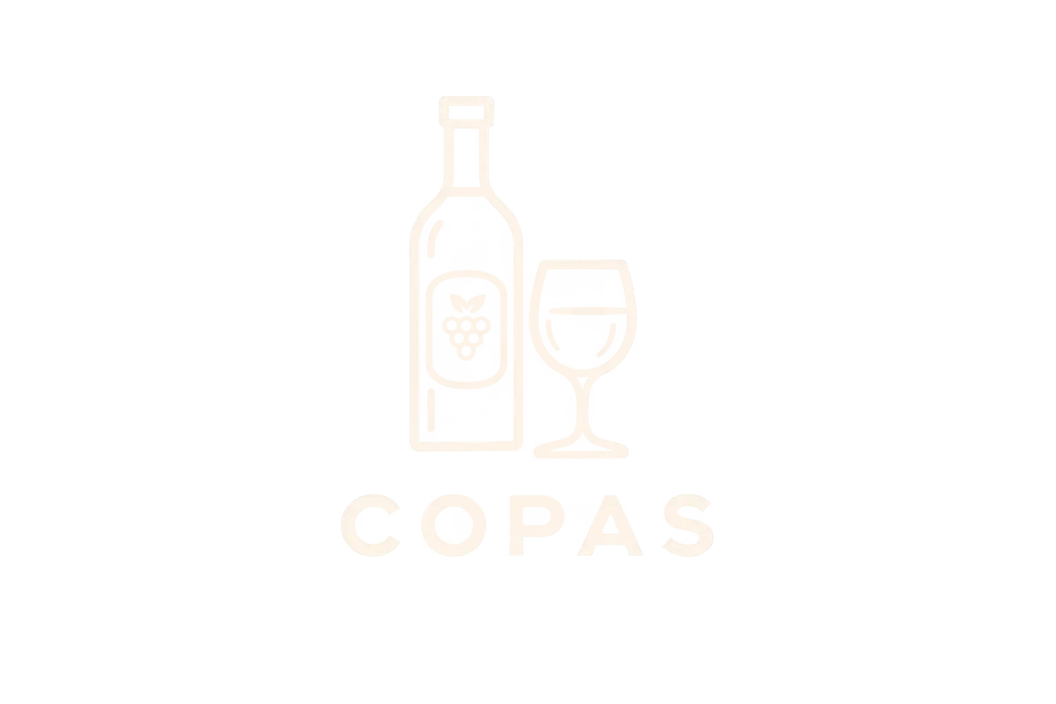 botella y copas en escritorio bar icono